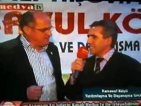 EDİTÖRÜMÜZ SEZGİN ÜNSAL AMASYA TAŞOVA KARSAVUL KÖYÜ GECESİND