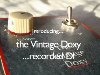 The Vintage Doxy (Deacy style amp) - A Winter's Tale - DI recording