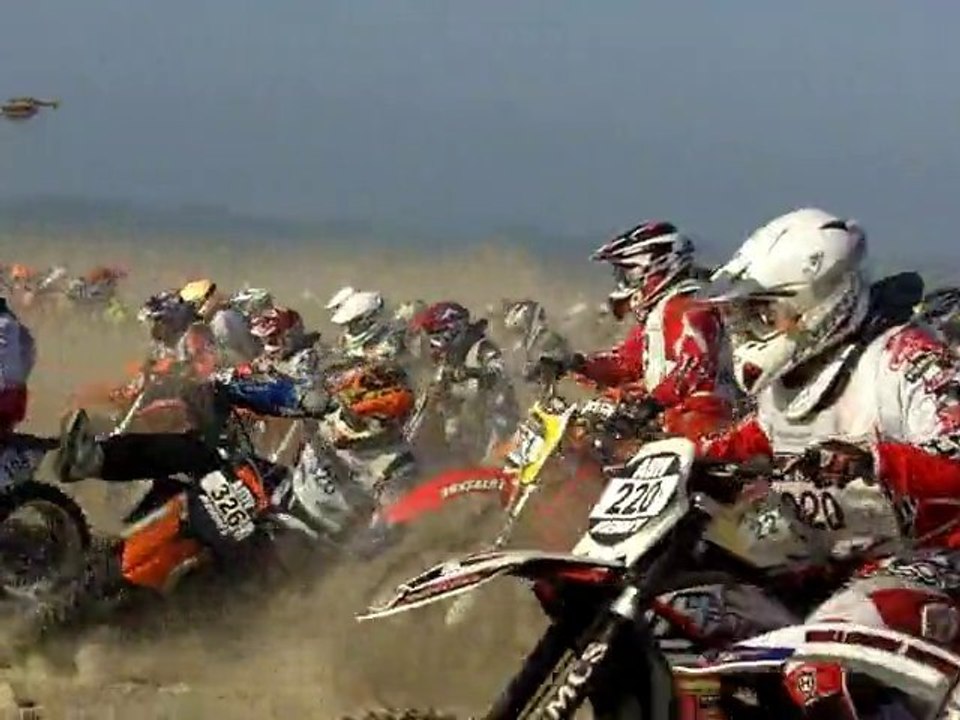 Départ de l'enduropale du Touquet