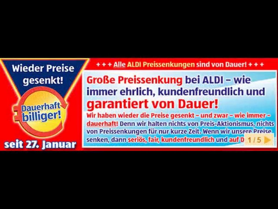 Mini-Preissenkung 2011