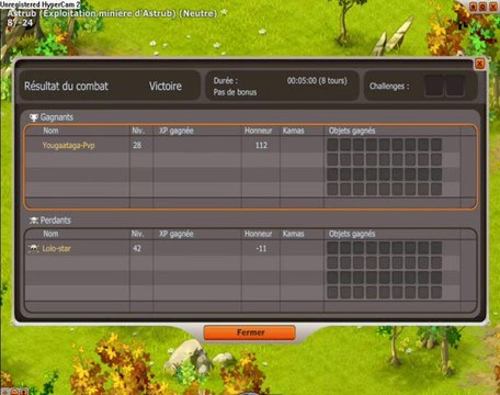 Dofus Osa pvp lvl 28 grade 7