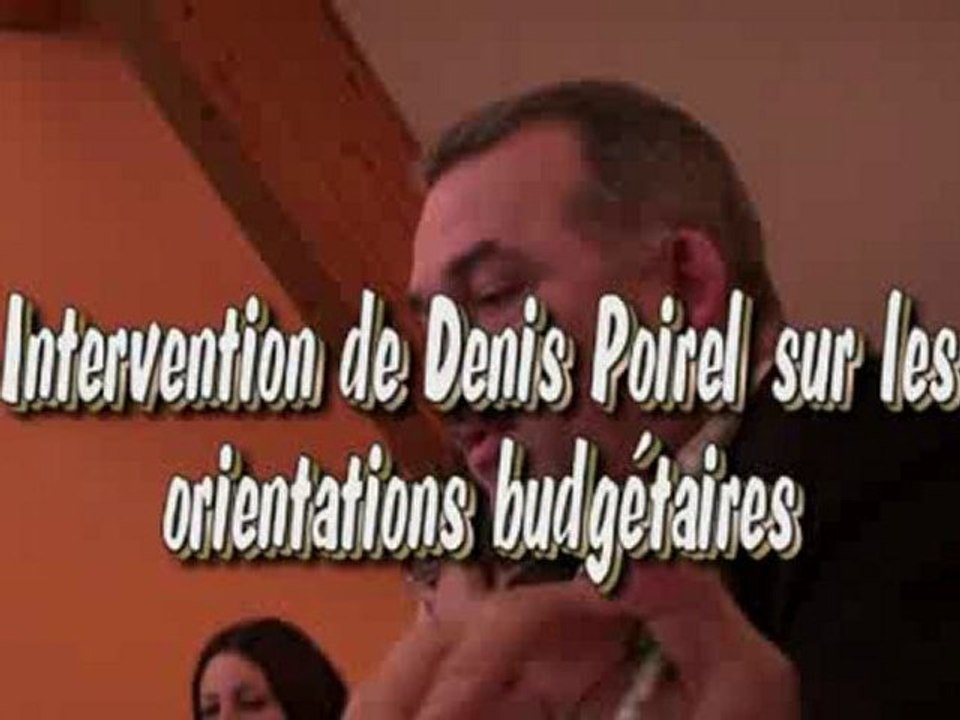 denis poirel débat d'orientation 2011