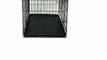 24 quot  Pet Folding Dog Cat Crate Cage Kennel w ABS Tray