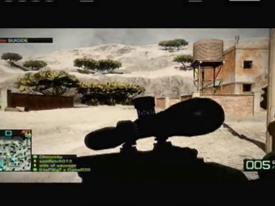 Battlefield Bad Compagny 2 Sniper Montage "hellO"
