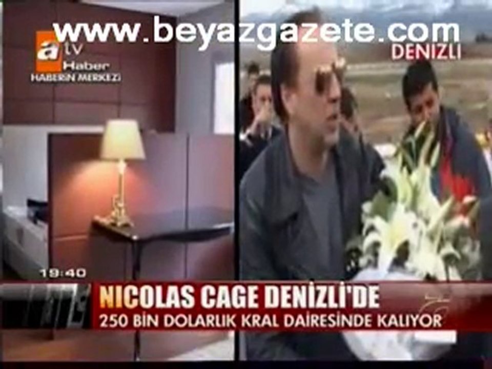 Nicolas Cage being treated like royalty in Denizli