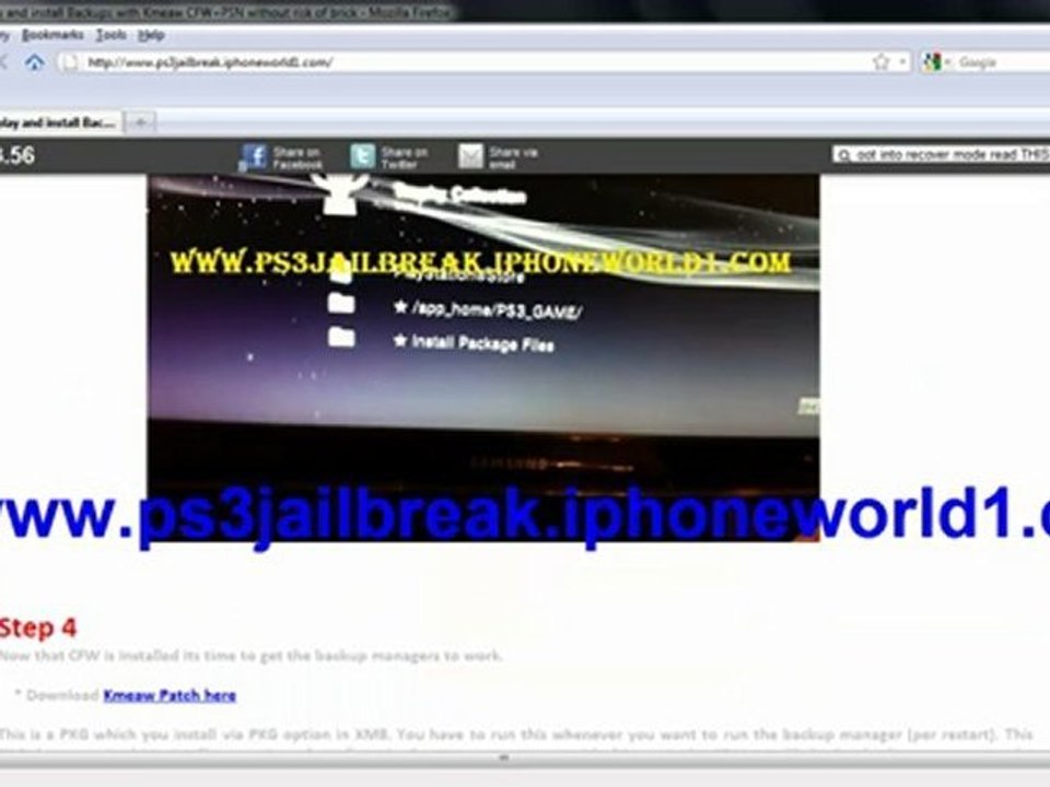 PS3 UPDATE 3.56 Jailbreak - Download + Tutorial
