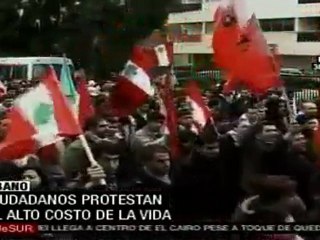 Protestas en el Líbano contra alto costo de la vida