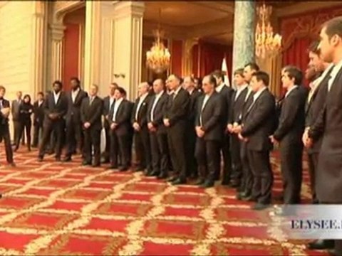 Les Experts reçus par M. Nicolas Sarkozy à l'Elysée