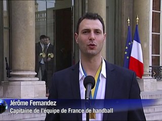Handball: les "Experts" reçus à l'Elysée