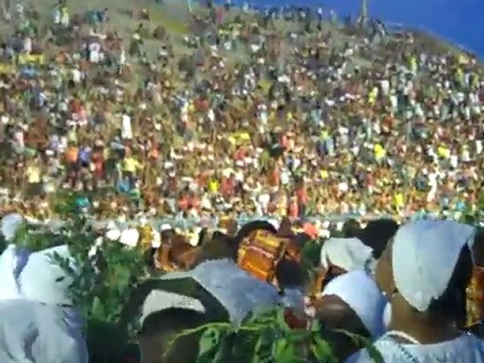 Brazil 2011 Carnival Baianas Wash Evil Spirits at Sambadrome