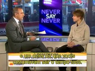 Justin Bieber on The Today Show with Matt Lauer (31/01/11)