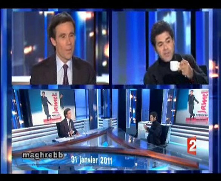 Jamel Debbouze au JT20 de David Pujadas .. pas questions!