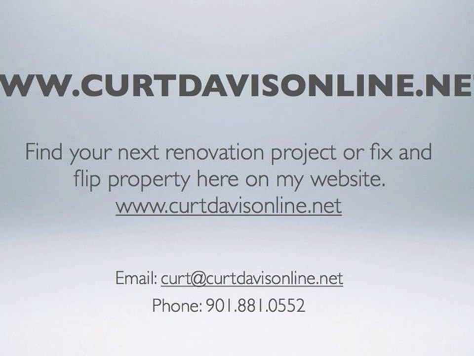 Find Rehab Projects in Memphis Tennessee