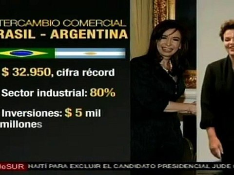 Cristina Fernández recibe a Dilma Rousseff