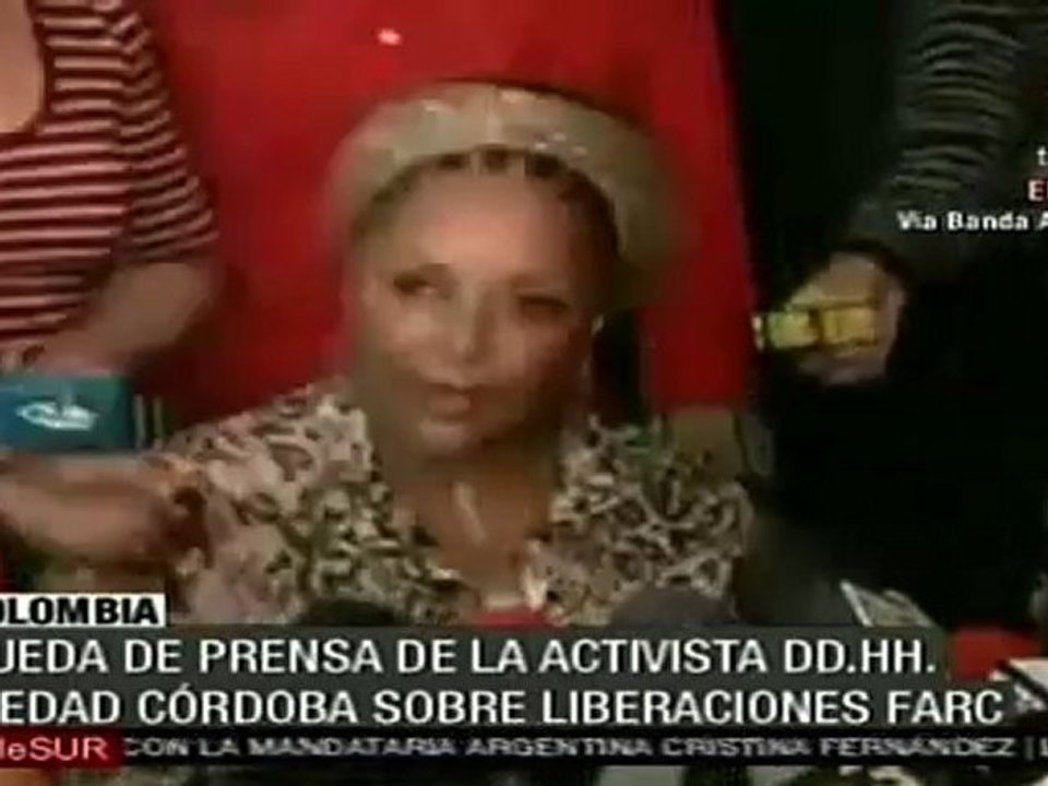 Piedad Córdoba anunció liberaciones de las FARC