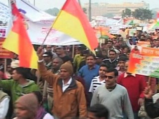 Indians Protest Against Corruption in New Delhi