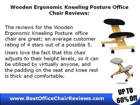 Wooden Ergonomic Kneeling Posture Office Chair