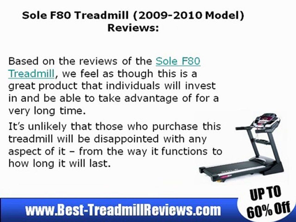 Sole F80 Treadmill