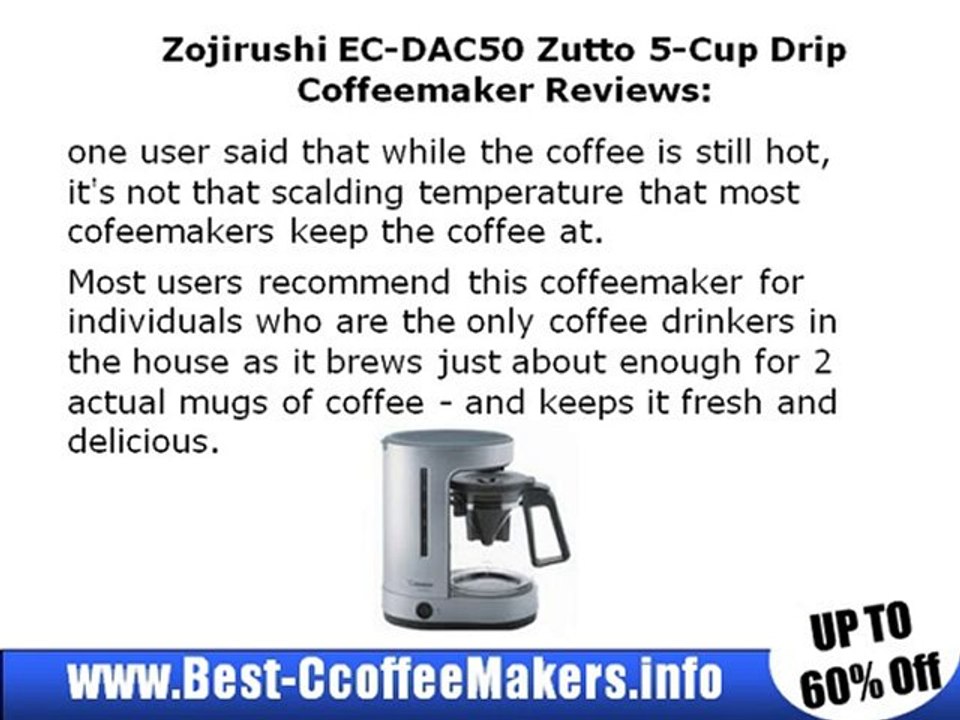Zojirushi EC-DAC50 Zutto 5-Cup Drip Coffeemaker