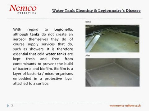 Water Tank Cleaning & Legionnaire’s Disease