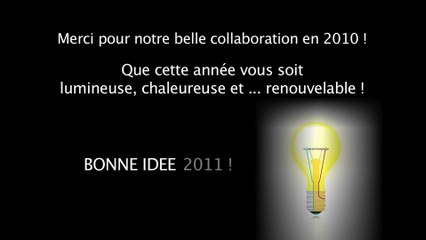 VOEUX BONNE IDEE 2011
