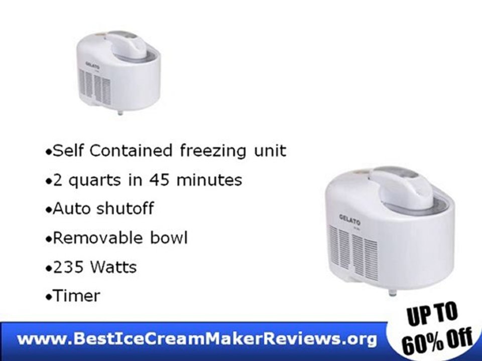 Lello 4090 Gelato Pro Quart Ice Cream Maker