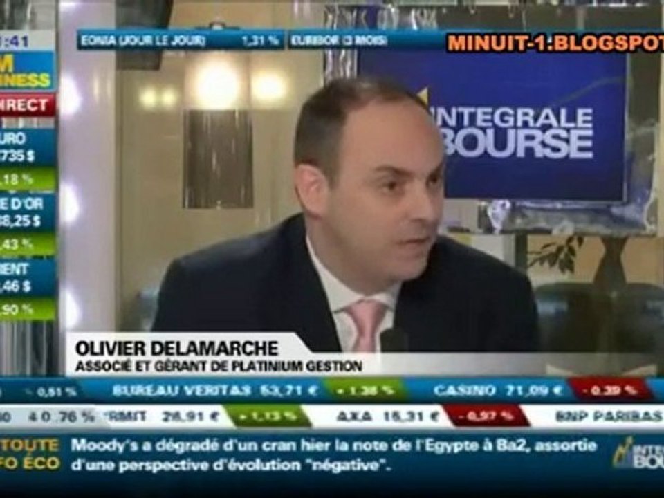 Olivier Delamarche BFM Business 1/02/2011 - 1 février 2011