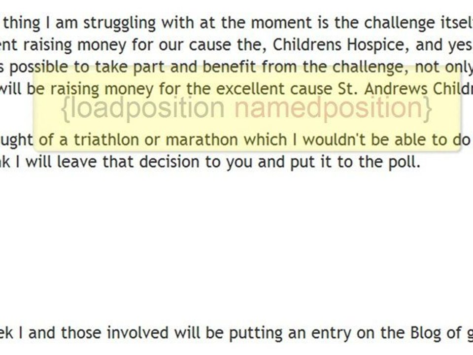 Joomla 1.5 Website Tip - Adding A Module into an Article