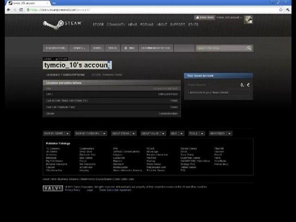 Steam Wallet Hacker 2011 (Money Adder) First Steam Hack 2011