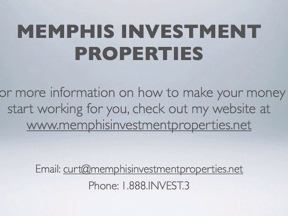Investment rental properties in Memphis Tennessee