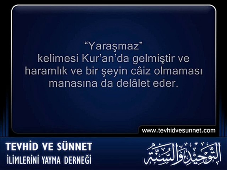 Alimlerin Yaraşmaz-Caiz Değildir Gibi Sözlerinden Maksat ...