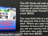 Solar Panels DIY - Do it Yourself Build Your Own