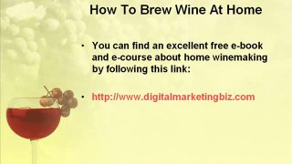 Free e-book and e-course how to make wine at home