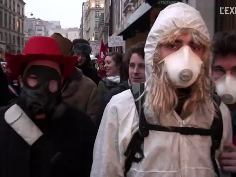 Le collectif Sauvons les riches se mobilise contre le gaz