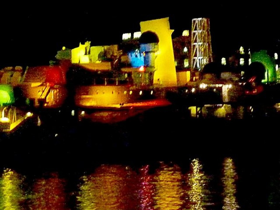 reflections near Tower Bridge the night