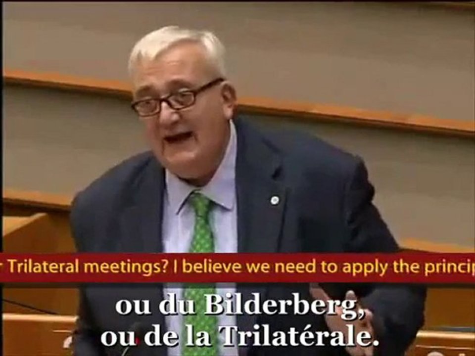 Parlement européen à Bruxelles  Mario Borghezio & Bilderberg