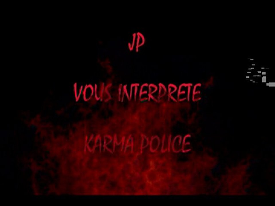 KARMA POLICE - RADIOHEAD PAR JP