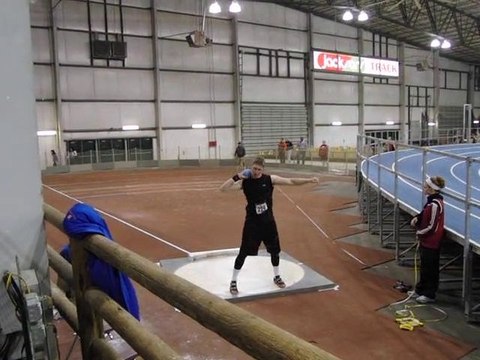 Athlé lancer poids Ryan Crouser 22m28 au 5,44kg ( 12lbs )