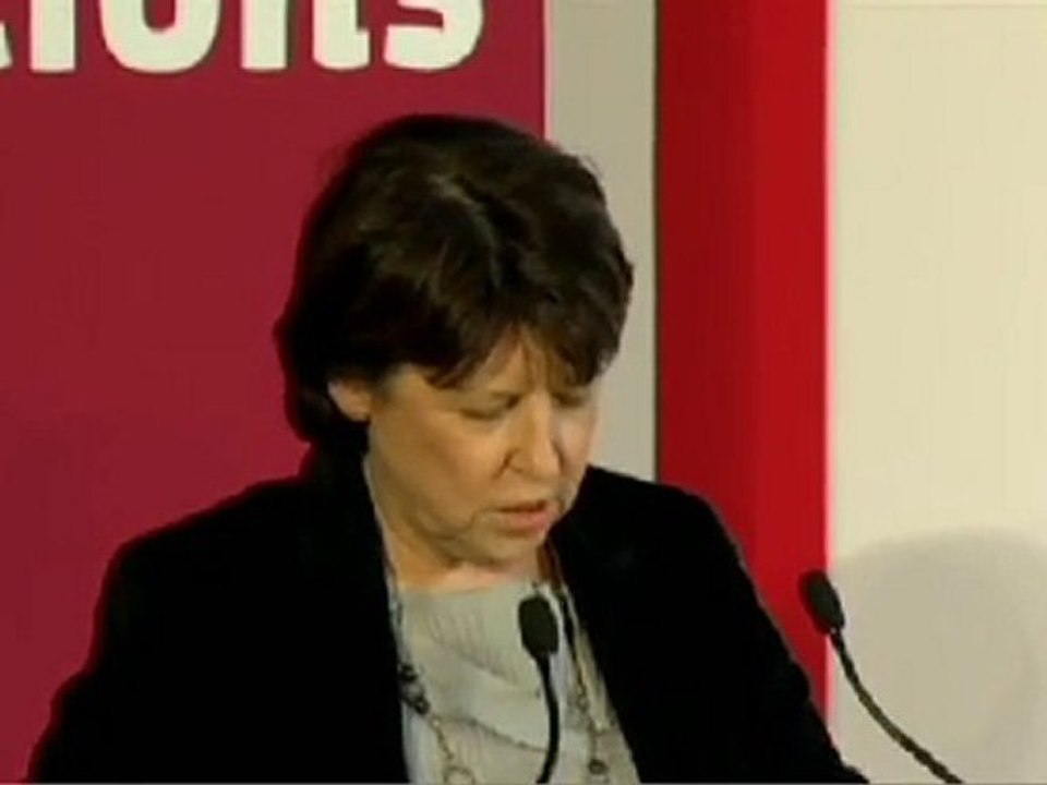 Discours de Martine Aubry au Forum des idées institutions