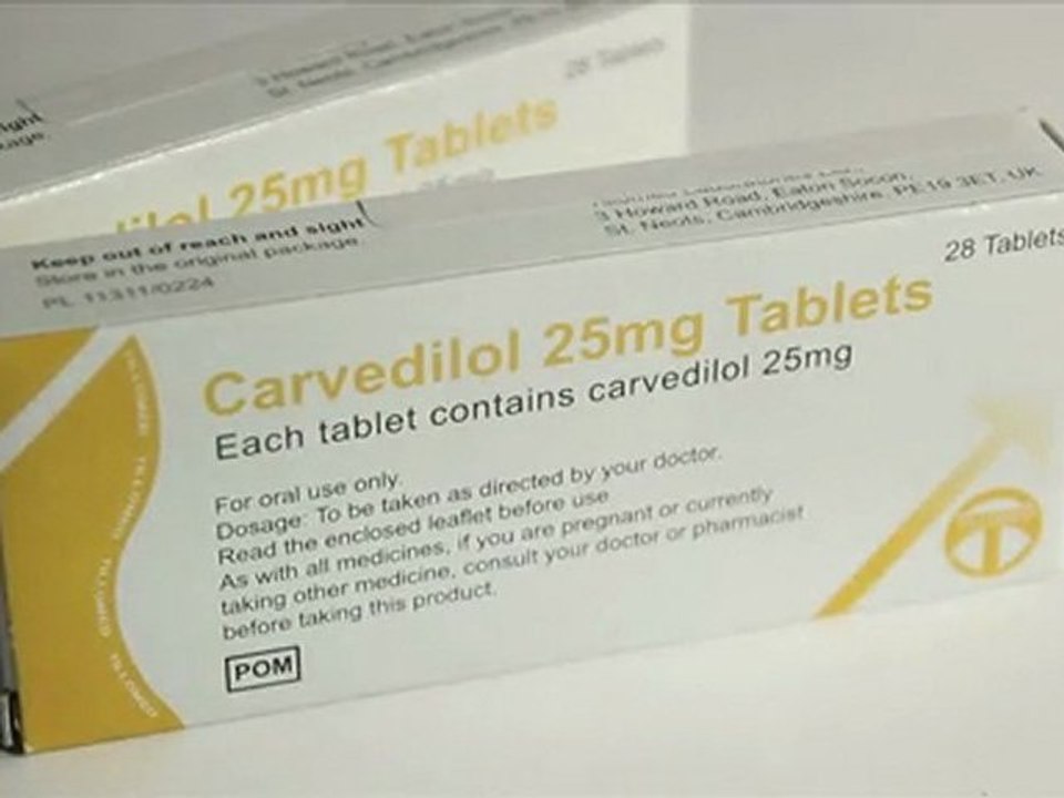 Carvedilol 25 mg Generic Coreg Tablet for Hypertension video
