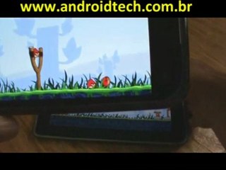 IPad e Galaxy S, comparando o jogo Angry Birds