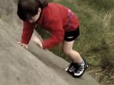 5 YEAR OLD - climbing on the Gritstone of Widdop
