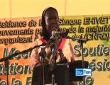 Simone Gbagbo mobilise la nation et l'Afrique 2-2