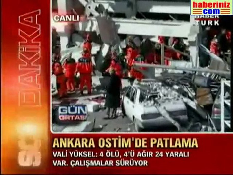 Ankara Ostim’de patlama; 4 Ölü