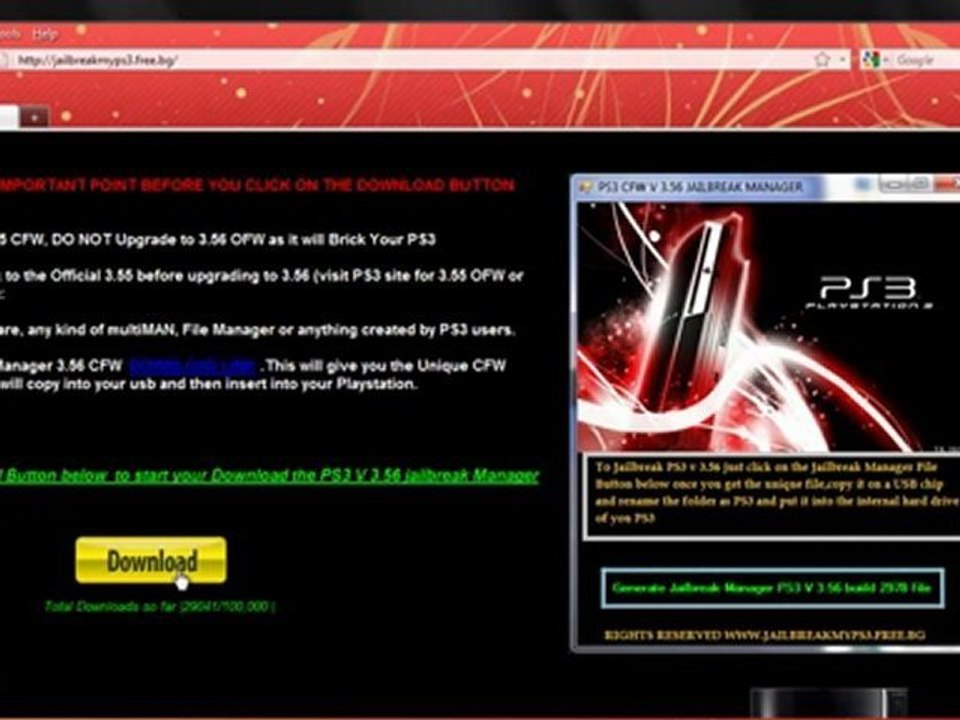 Complete Tutorial how to jail break PS3 3.56
