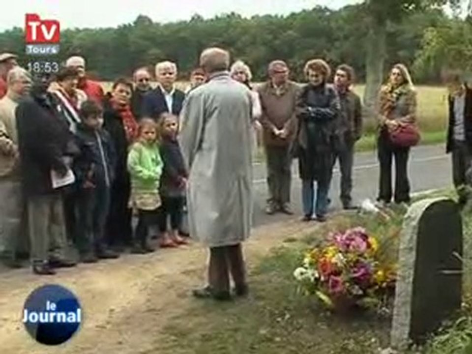 Commémoration de la stéle sur le camp de la Morellerie