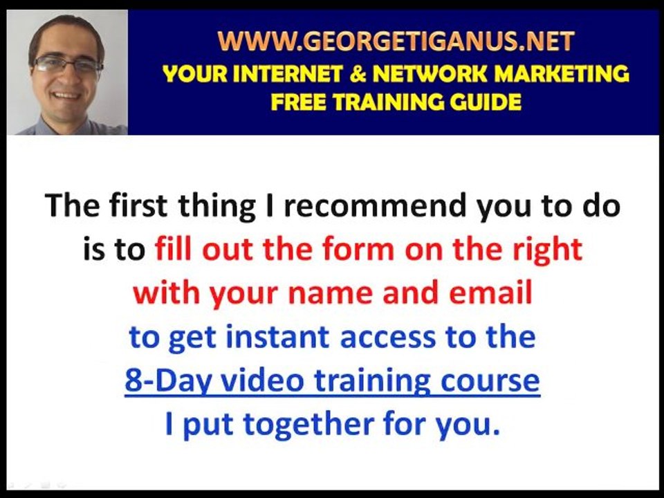 Internet Network Marketing Training And Tips