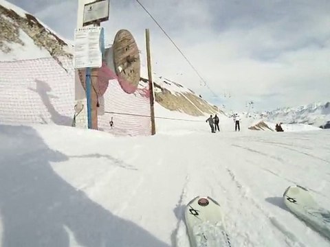 Descente snow à la Plagne