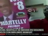 Seguidores de Martelly festejan que irá a segunda vuelta