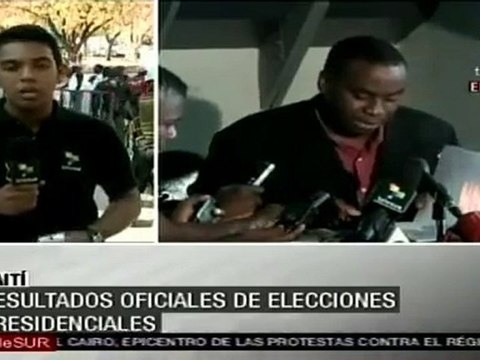 Mirlande Manigat y Michel Martelly irán a segunda vuelta en Haití